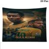 Brazil National Football Team Wall Tapestry Aesthetic Wall Hanging Printed Fabric Blanket Decorative Tapestries for Bedroom Living Room Home Decor
