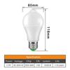 3PCS IP42 LED Motion Sensor 10W E27 Bulb Auto Smart Infrared Body Lamp Dusk Light at Sunrise Light Bulb Day and Night Light With Motion Sensor Light