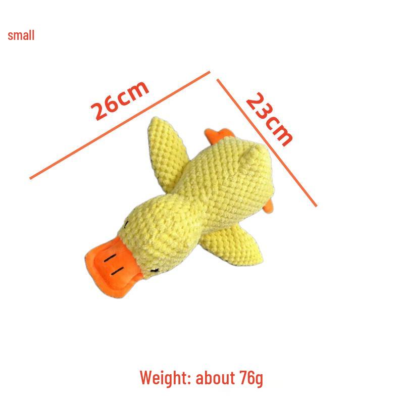 

Pet Toy: Bite-Resistant Sounding Plush Duck for Teeth Grinding & Boredom Relief