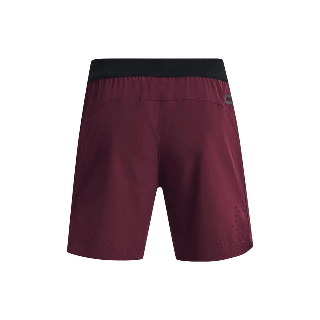 Under Armour Peak Solid Color Elastic Waist Sports Shorts Men Shorts Dark-Brown Red 1376782-600
