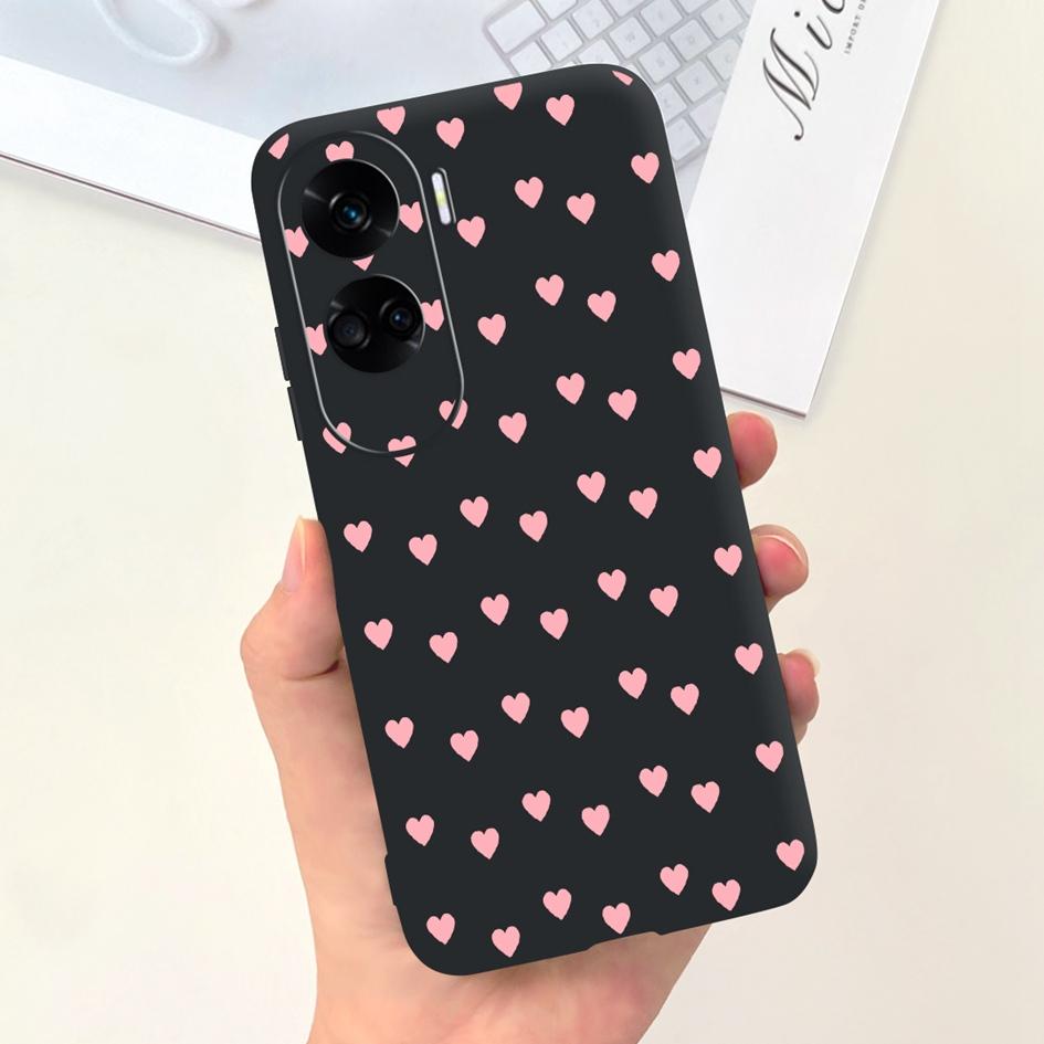 For Cover Honor 90 Lite Phone Case CRT-NX1 Fashion Butterfly Cartoon Slim TPU Soft Silicone Back Cover For Honor 90Lite 5G Funda