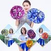 Cheerleading Pom Poms with Handle Cheer Balls Big Gold Silver Red Yellow Blue Hand Dance Pompoms Accessories for Women Girl Kids