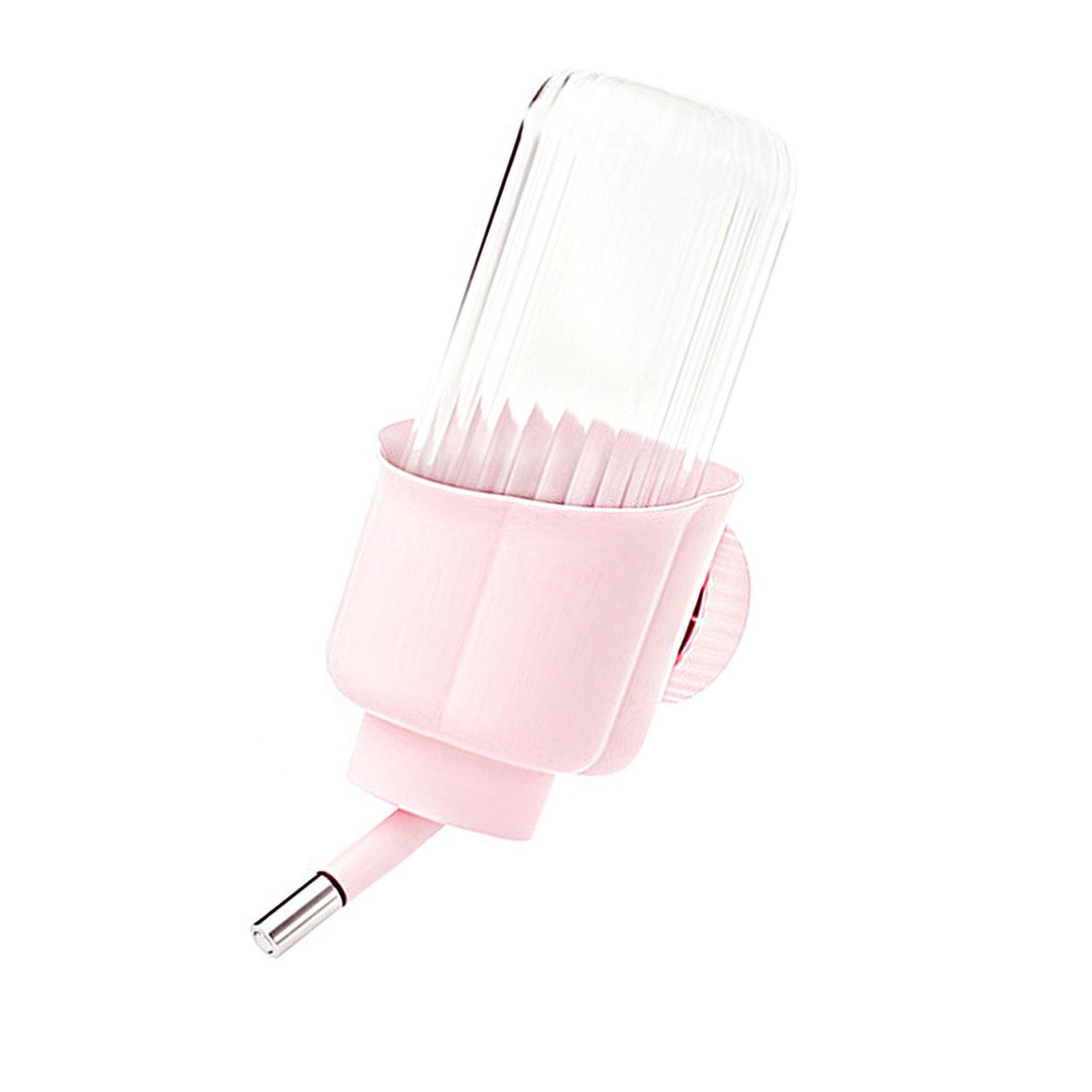 

Leakproof Water Dispenser for Small Pet Cage Mounted Quiet Drinking Bottle Waterer Bottle for Hamster Rabbits Squirrels L рожевий