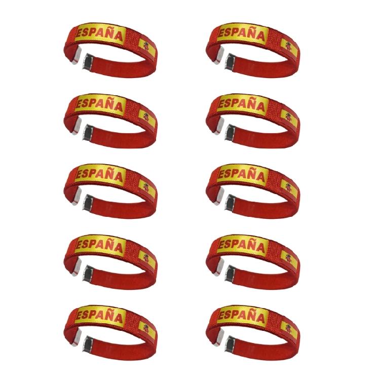 

10PCS/Lot Stylish Football Game Accessories Durable Fabric Bands Colorful Sports Bracelets For Fan And Gatherings