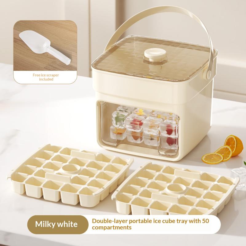 Versatile 25/50 Grid Ice Cube Mold for Barbecue Parties and Events