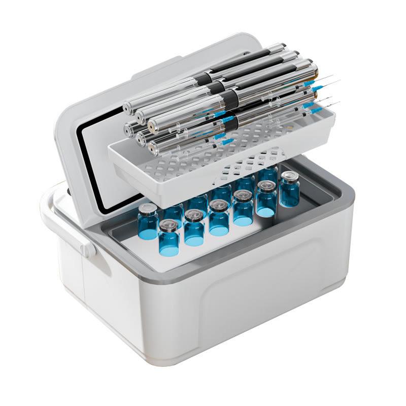 Mini Special Medicine Refrigerator Portable Car Home Use Small Fridge Rechargeable Insulin Refrigeration Box