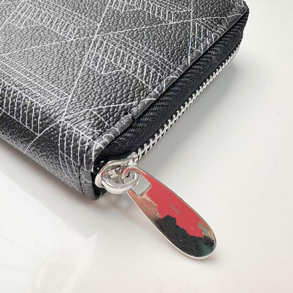 Nová retro potisk PU pánská peněženka na mince a držitel karet - Podzimní kolekce