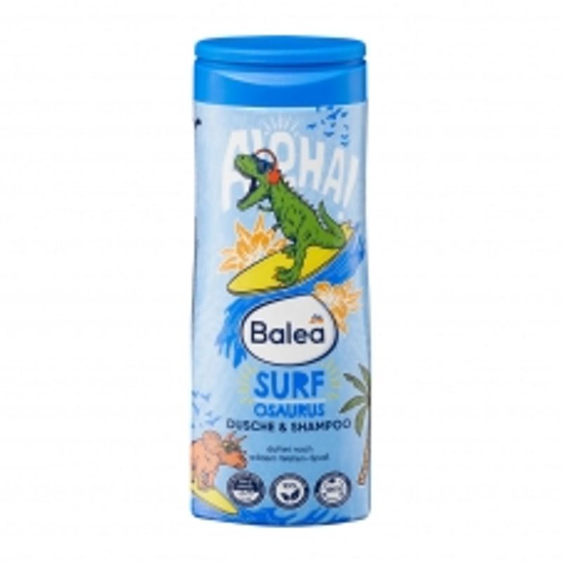 Balea Kids 2-in-1 Surfposaurus Shower & Shampoo 300ml
