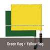 Schiedsrichter-Signalflaggen: Start, Seitenlinie, Hand, Befehl, Logo