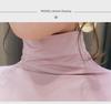 Women's Velvet Slim High Collar Long Sleeve Top - Solid Color, Versatile for Autumn/Winter