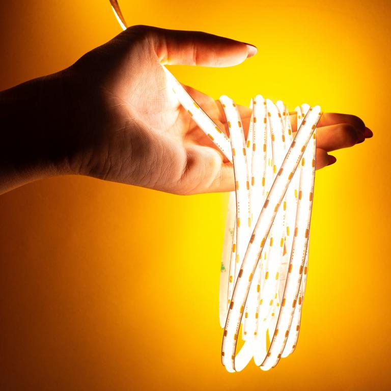 Led Strip Cob 12V 5M 40W Rolls Neon Strip Warm Line 800Lm/M 8W/M Strong