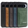 Built-inFlip Leather Case for Google Pixel 10 9 9 8 Pro XL 10A 9A 8A Business Magnetic Flip Wallet Card Phone Cover Etui Coque