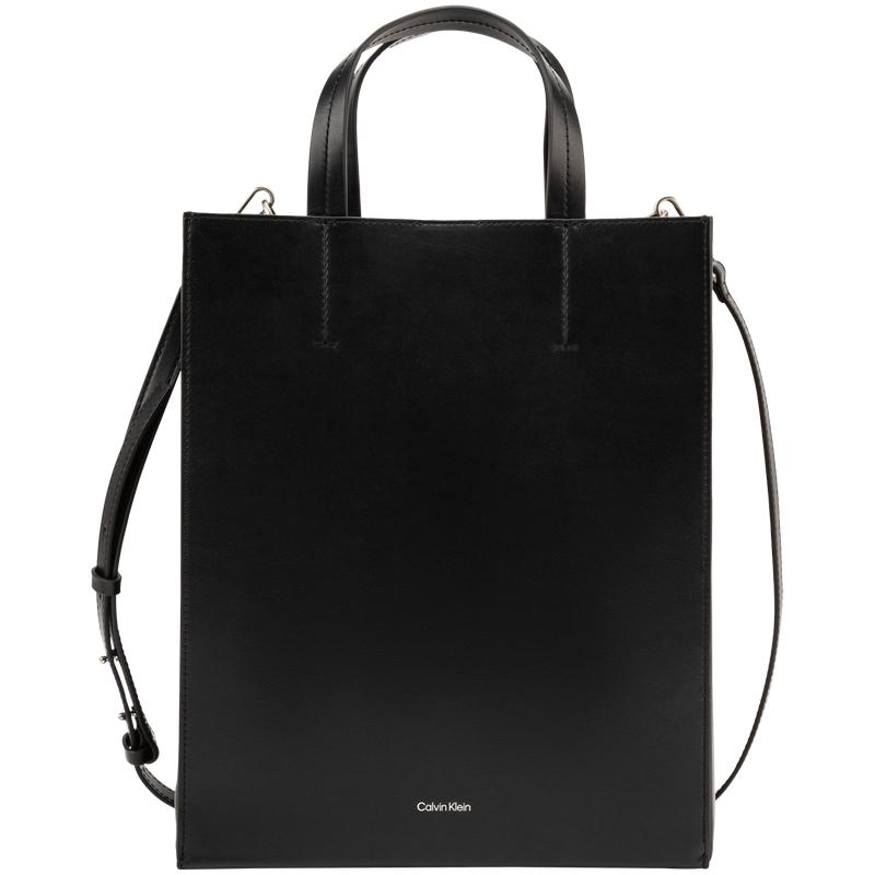

Calvin Klein Genuine Leather Casual Commuter Sheet Music Bag Tote Bag Crossbody Handbag Medium Women bags Space-Black 4F3002G-BAE BAE-Space Black