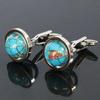 Used Kamakura Cufflinks Studio Turquoise Blue Globe Cufflinks (Cufflinks) Recommended as a gift or present