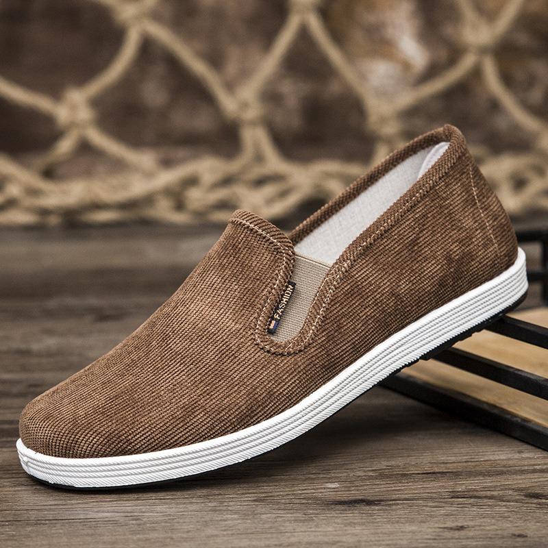 Cloth shoes men's spring and autumn breathable men's casual shoes lasagna cloth shoes medium and old outdoor shoes