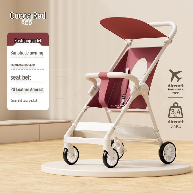 Compact Folding Baby Stroller: Lightweight, Travel-Friendly & Airline Approved