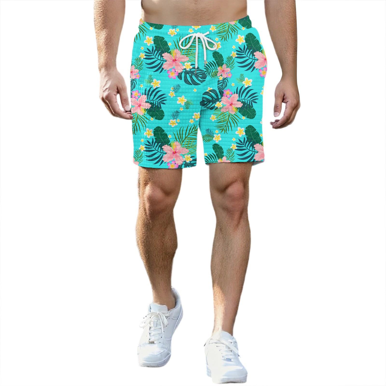 

Мужские модные спортивные шорты с принтом, эластичный пояс, карманы, спортивные шорты L зелёный