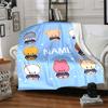 Customizable Kpop Team7 Throw Blanket – Personalized Name, All-Season Cozy Snug Blanket, Machine Washable, Personalized Blanket