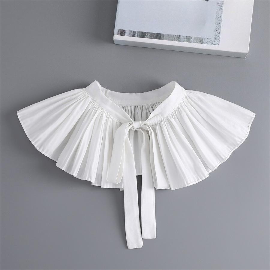 Women Lace Shirt Detachable Collar Wraps Blouse Tops Lapel Fake Collar Shawls Ladies Dress Small Cape Fuax Cols Decor