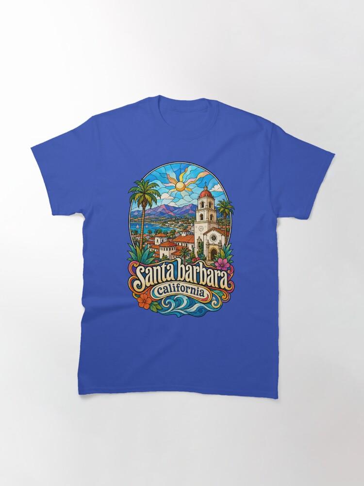 Barbara Santa Barbara California USA Stained Glass Art Classic T-Shirt