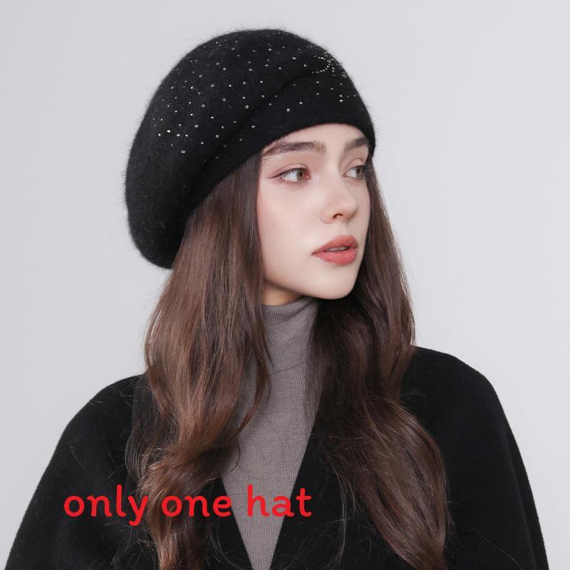 

Bunny Fur Beanie Hat For Women With Warmth And Adjustable Fit For Winter Fashion