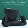 Mini-Family Flowerpot 1/5pcs Human Being Shape Ceramic Mini Desktop Pot for Succulents