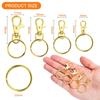 10Pcs/Lot 23/32/36/38mm Lobster Clasp Hooks Keychain 6 Colors DIY Jewelry Making Finding for Necklace Bracelet Chain Supplies