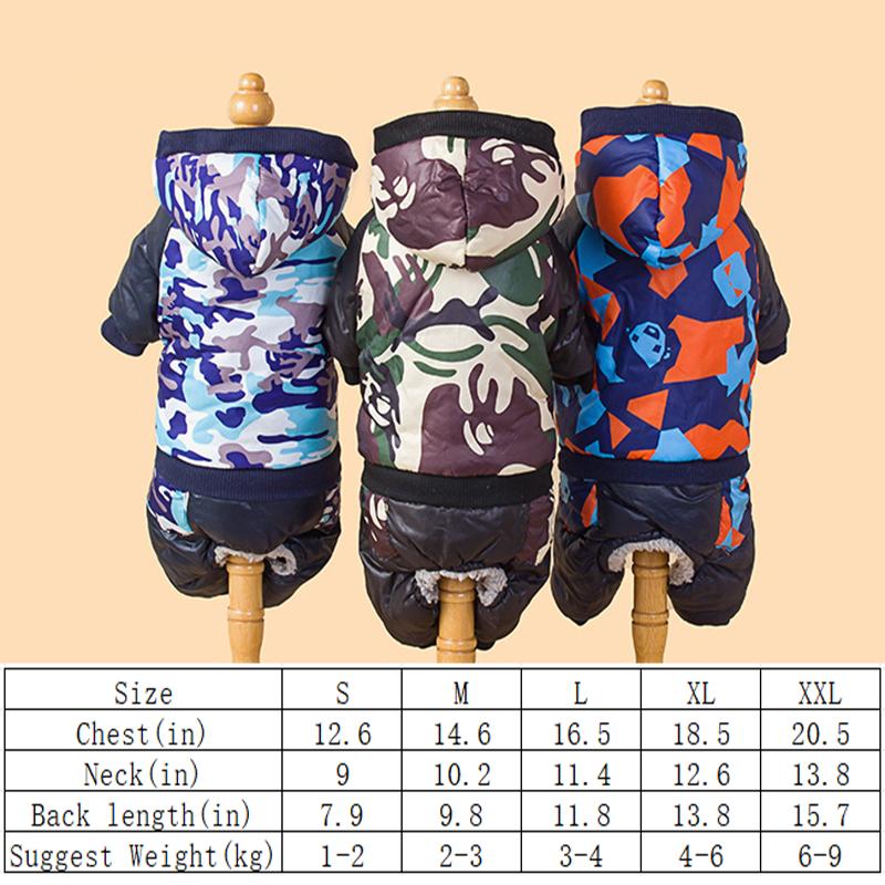 Hot selling pet autumn and winter camouflage hooded cotton coat thickened and warm cat and dog cotton coat pet clothing