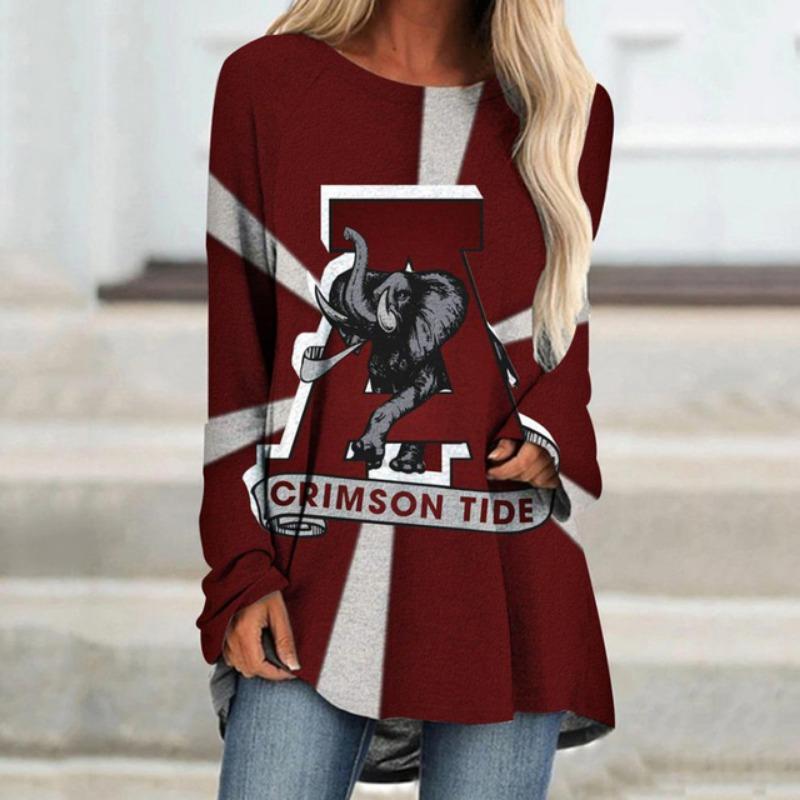 Women'S Long Sleeve T-Shirt Street Fashion Clothing Animal Print Top Round Neck Casual T-Shirt Loose Women'S Elegant T-Shirt