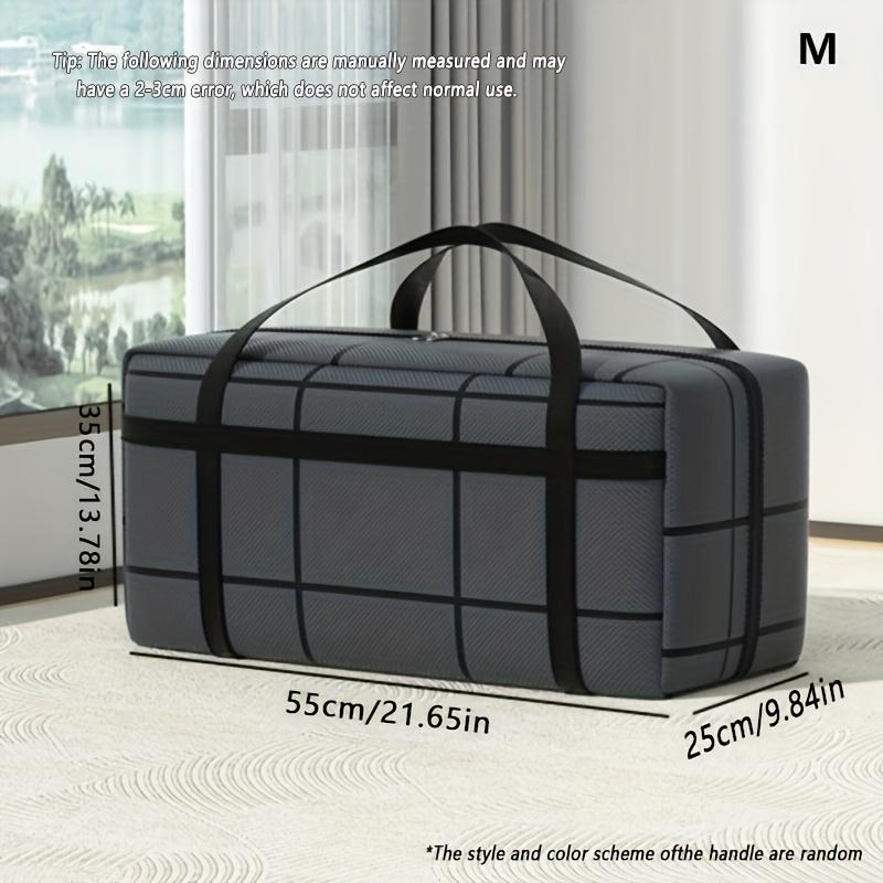 Black Moving Storage Bag - Features Reinforced Handles, a Thick And Durable Luggage Bag, Multifunctional for Organizing Clothes, Quilts, And Stockings