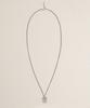 Towtow Archive Flat Skull Necklace Silver Burnished