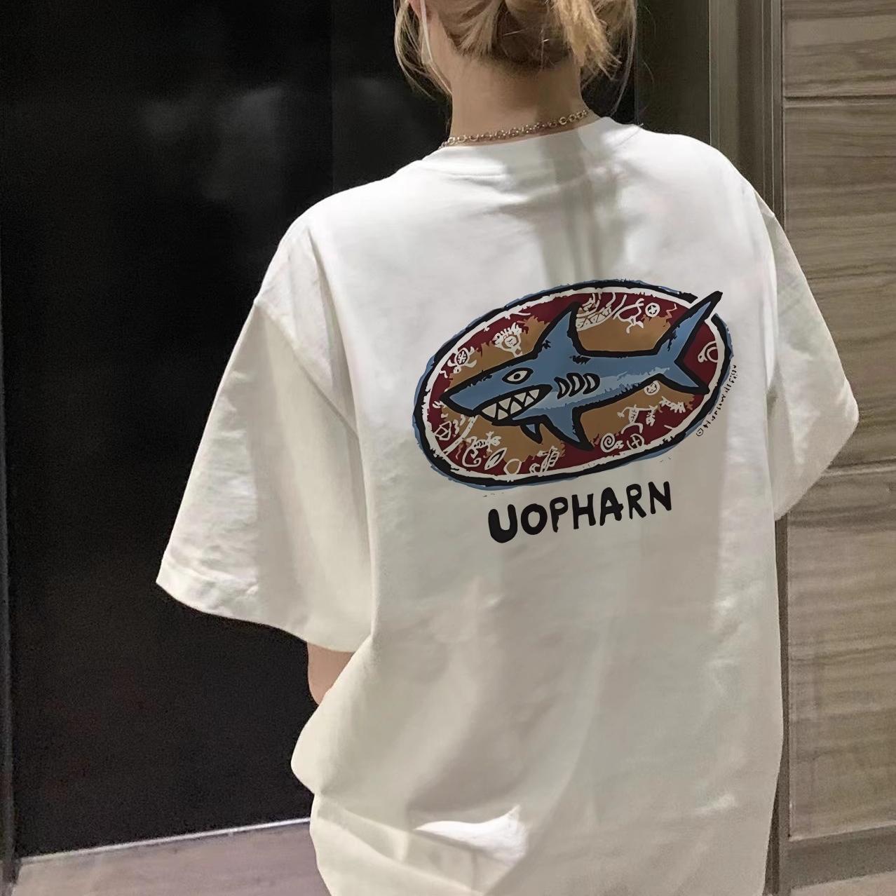 

Футболка из чистого хлопка, летняя футболка с принтом букв для женщин, одежда Harajuku, футболка большого размера, топы Y2k, уличная одежда XXL