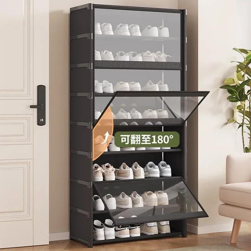 Transparent Multilayer Dustproof Shoe Cabinet Spacious Storage Organizer Rack for Shoes Suitable for Small Spaces Home Use