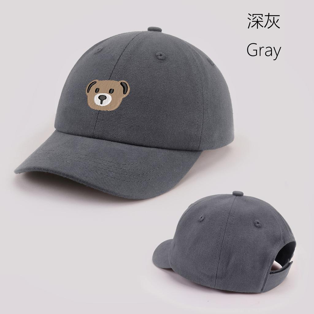 Cartoon Bär Baby Baseballkappe Niedliche Einfarbige Kleinkind Sonnenhut mit Ohren Sommer Verstellbar Kinder Junge Mädchen Schirmmütze