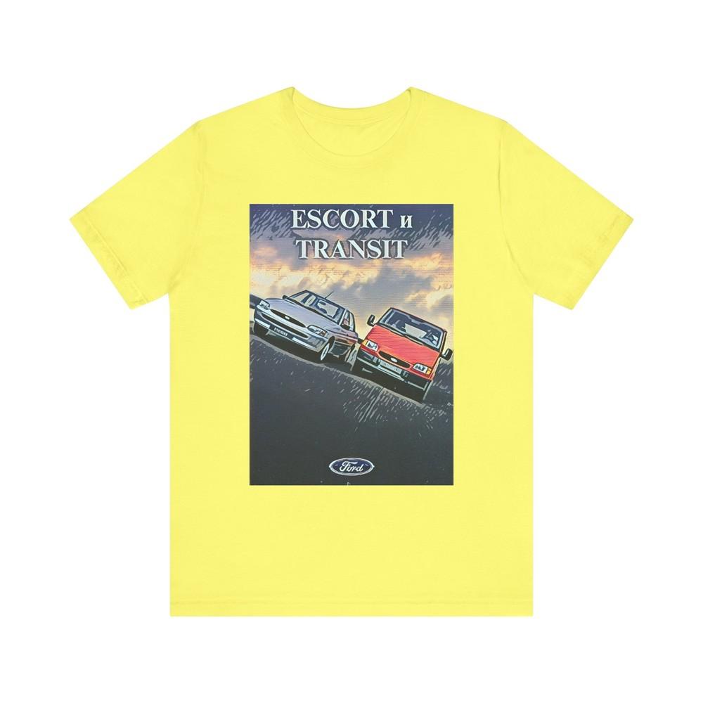 

Escort Transit Car Art Graphic Print Tee Shirt Short Sleeve Crewneck Gift NEW 2XL