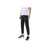Anta Training Series Solid Color Logo Print Ice Silk Training Running Nine-Point Tapered Sports Pants Men bottoms Black 152227518-1
