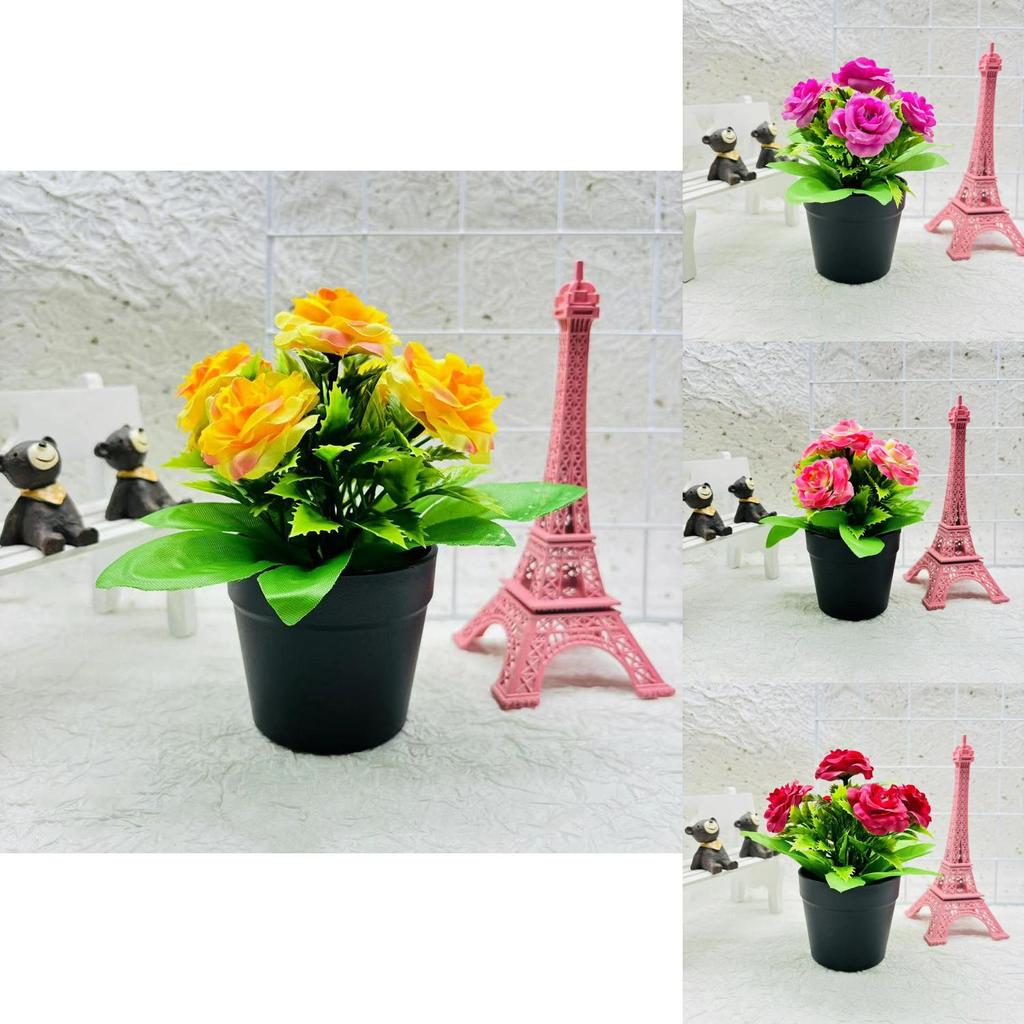 Elegant Rose Artificial Flower With Durable Material For Living Room And Commercial Use