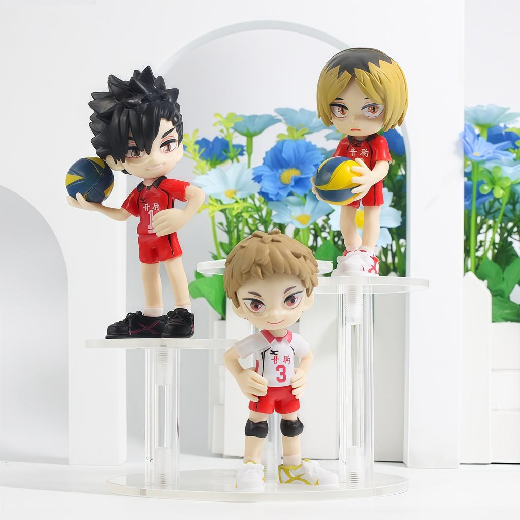 8Pcs/Set Anime Haikyuu Figure Toys Kenma Kozume Shoyo Hinata Kotaru Bokuto Yu Nishinoya Action Figure Model Toy Fans Gift
