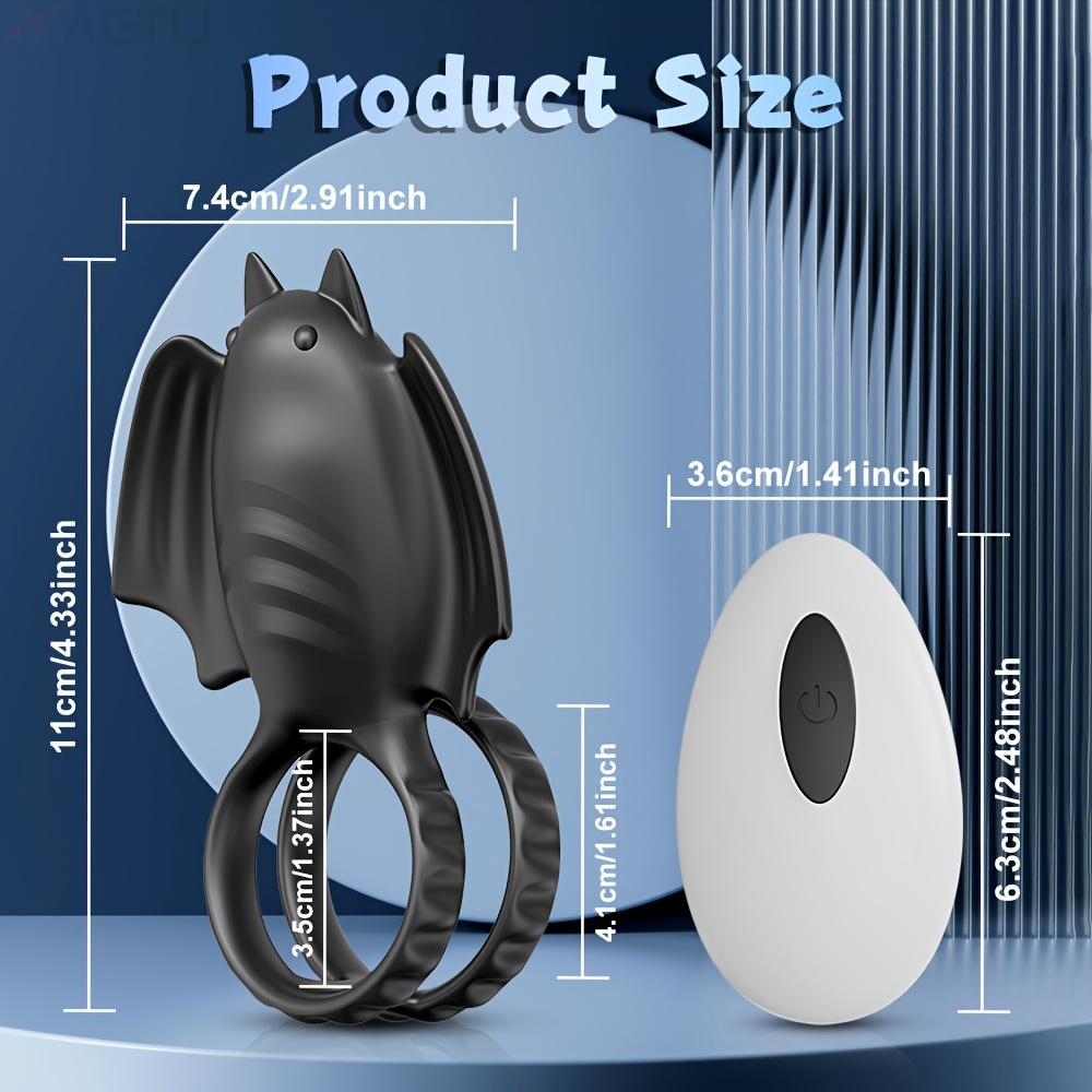 Jucării pentru adulți Stimulator clitoridian Inel pentru penis Vibratoare, Inel vibrant pentru penis Antrenor pentru penis cu 10 vibrații Jucărie sexuală masculină pentru femei și bărbați Jocuri sexuale