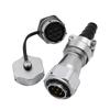 WEIPU WY20 TI ZM ZI Z M20 Power Cable Connector 2 3 4 5 6 7 8 9 12 15 Pin Aviation Female Male Plug Nut Panel Docking Socket