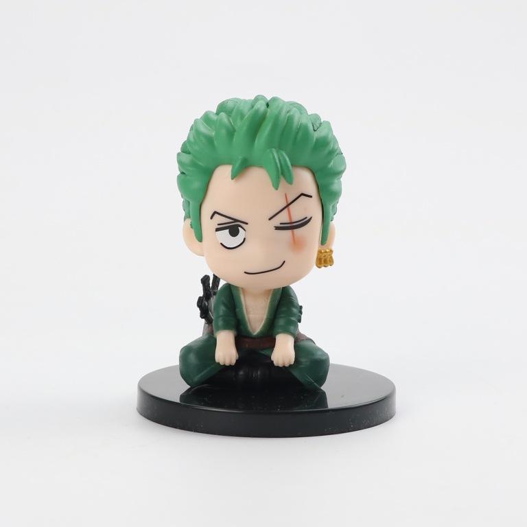 Anime Figure One Piece Monkey D Luffy Roronoa Zoro Kawaii Toys Naruto figure Kakashi Q Figural Car Decoration PVC Model Gift 7cm