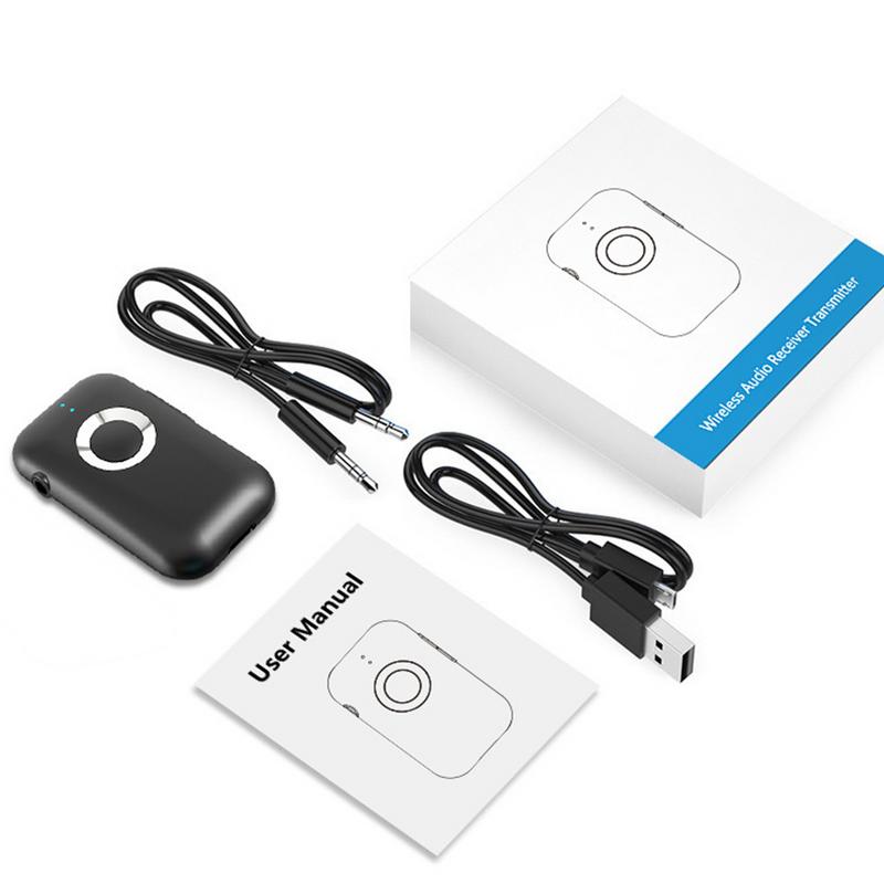 Wireless Adapter For Car Multifunctional Car Wireless Receiver Wireless Audio Adapter Noise-Reducing Wireless Car Adapter