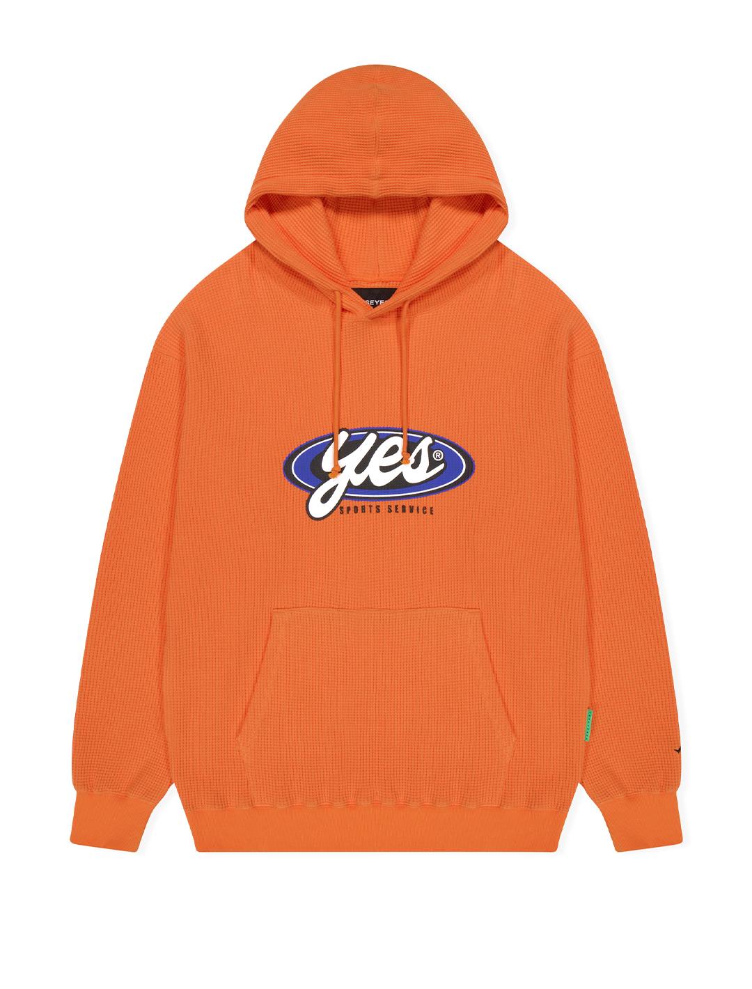 Yes Ic Y.E.S Waffle Hoodie Orange Orange/S