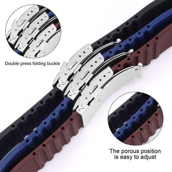 Pásek na hodinky Měkké vodotěsné příslušenství 22mm silikonový náramek na zápěstí Kompatibilní pro Casio GA-110/DW-5600/GA2100