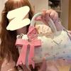Fashion versatile floral Boston bag girl heart bow handbag new pillow bag single shoulder oblique K
