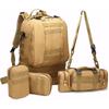 Tactical Backpack for Men Women, Large Waterproof Military Backpack Detachable Molle Backpack Army Assault Pack (Khaki)