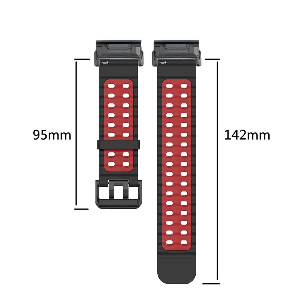 26mm Strap For Garmin Fenix 8 51mm Sport Silicone Wristband for Garmin Fenix 7XPro Instinst 3 Instinct 2X Solar Enduro 3 2 Band
