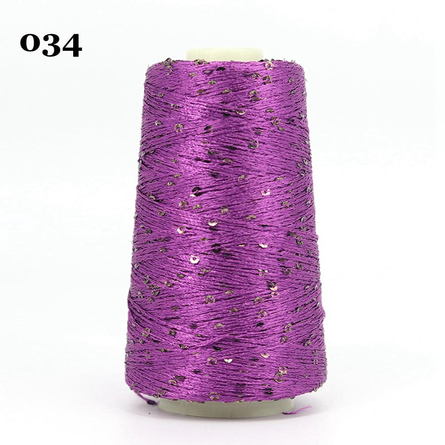 Sequin Cotton Yarn: 50g Fancy Skein for Hand & Machine Knitting