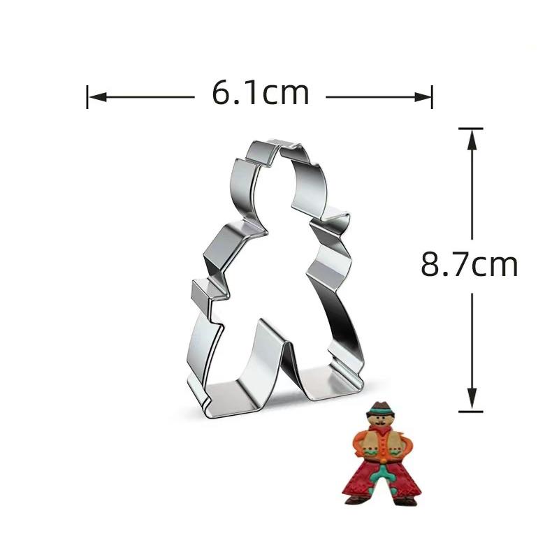 Horse Cowboy Cookie Cutter Mould Stainless Steel Pony Horseshoe Cowboy Shapes Biscuit Mold Fondant Pastry Decor Baking Tools