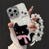 Applicable To Apple 11promax Mobile Phone Case Iphone11 Cute Black Cat Bracelet 11 New Women's 11 Cartoon 11 Hard